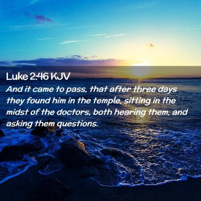 Luke 2:46 KJV Free Bible Images