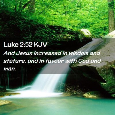 Luke 2:52 KJV Free Bible Images