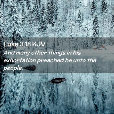 Luke 3:18 KJV Free Bible Images