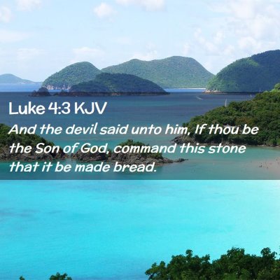 Luke 4:3 KJV Free Bible Images