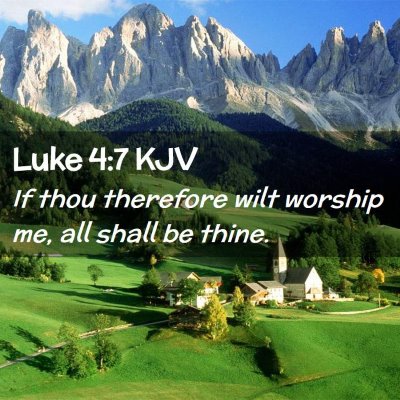 Luke 4:7 KJV Free Bible Images