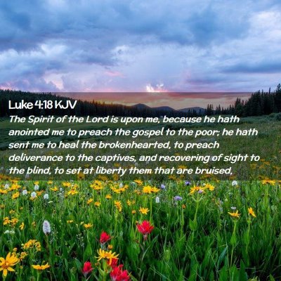 Luke 4:18 KJV Free Bible Images