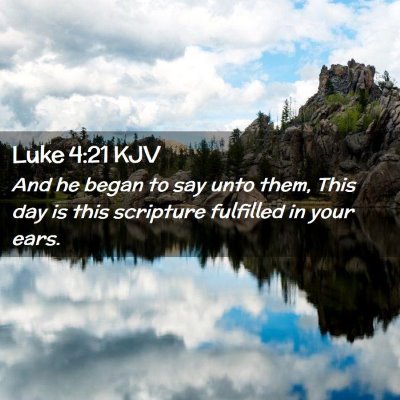 Luke 4:21 KJV Free Bible Images