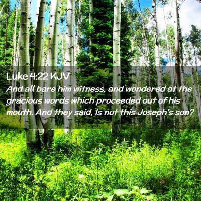 Luke 4:22 KJV Free Bible Images