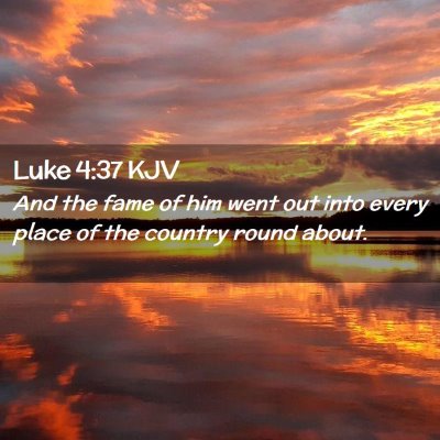 Luke 4:37 KJV Free Bible Images