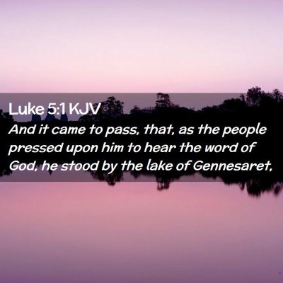 Luke 5:1 KJV Free Bible Images