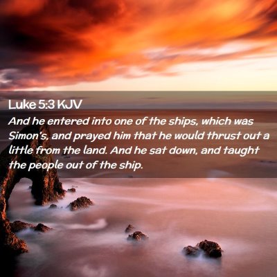 Luke 5:3 KJV Free Bible Images