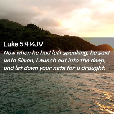 Luke 5:4 KJV Free Bible Images