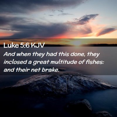 Luke 5:6 KJV Free Bible Images