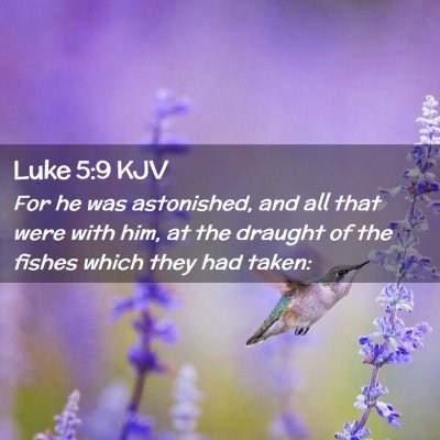 Luke 5:9 KJV Free Bible Images