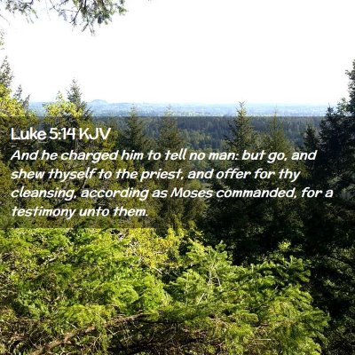 Luke 5:14 KJV Free Bible Images