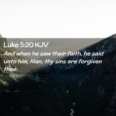 Luke 5:20 KJV Free Bible Images