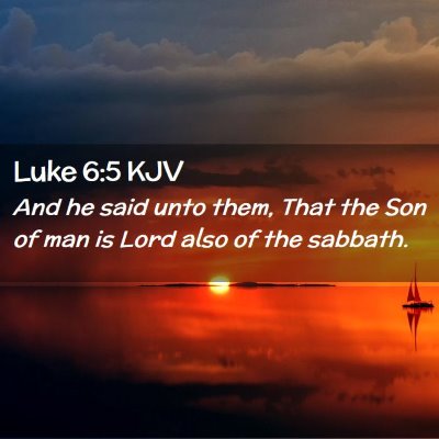 Luke 6:5 KJV Free Bible Images