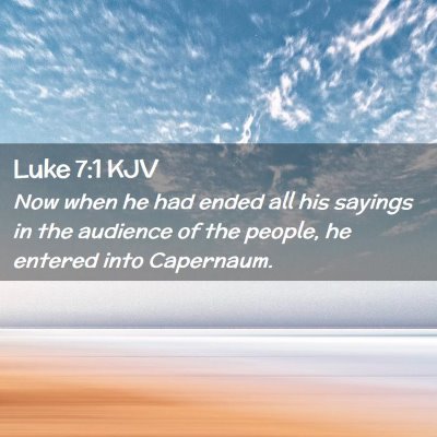 Luke 7:1 KJV Free Bible Images