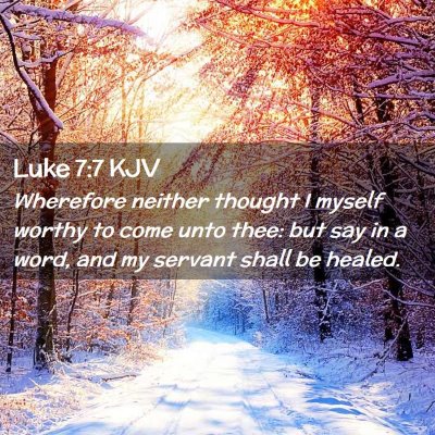 Luke 7:7 KJV Free Bible Images