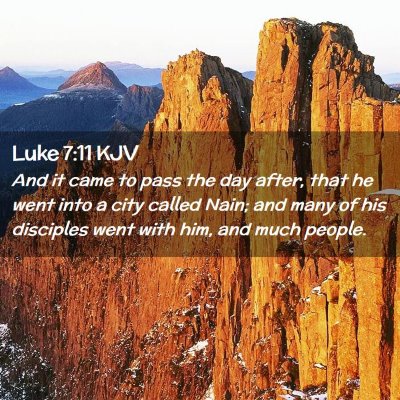 Luke 7:11 KJV Free Bible Images