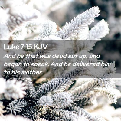 Luke 7:15 KJV Free Bible Images