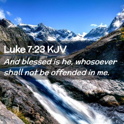 Luke 7:23 KJV Free Bible Images