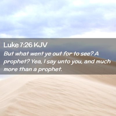 Luke 7:26 KJV Free Bible Images