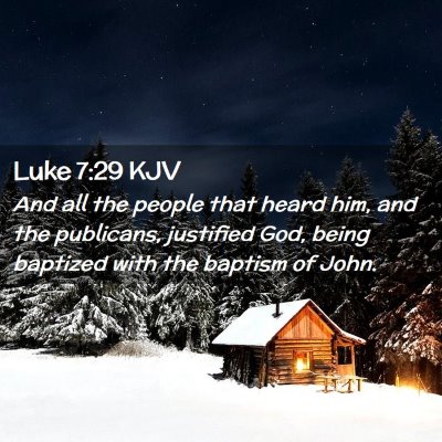 Luke 7:29 KJV Free Bible Images