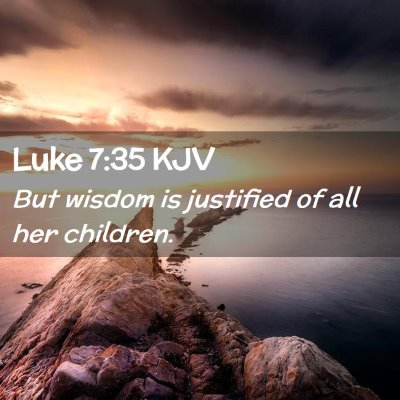 Luke 7:35 KJV Free Bible Images