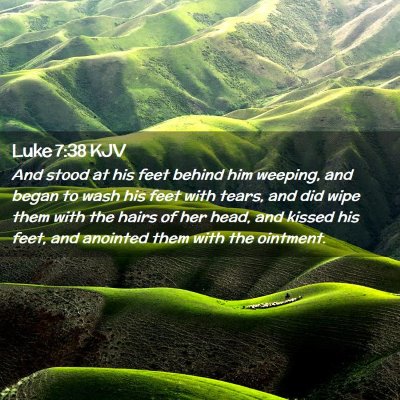 Luke 7:38 KJV Free Bible Images