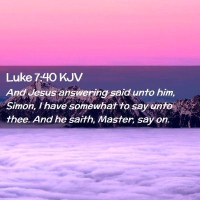 Luke 7:40 KJV Free Bible Images