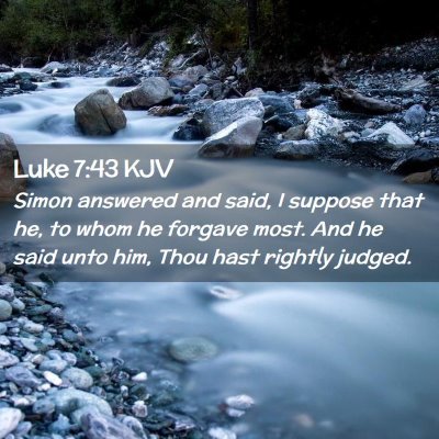 Luke 7:43 KJV Free Bible Images