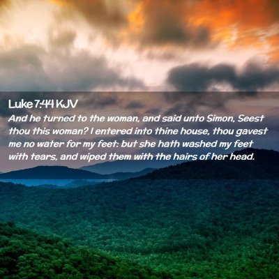 Luke 7:44 KJV Free Bible Images