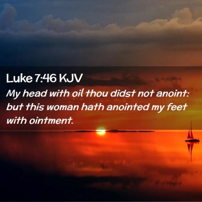 Luke 7:46 KJV Free Bible Images