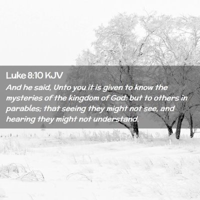 Luke 8:10 KJV Free Bible Images