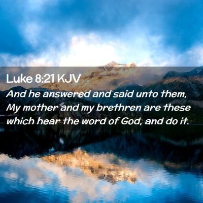 Luke 8:21 KJV Free Bible Images