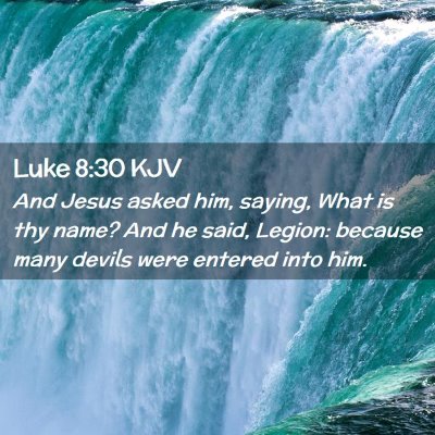 Luke 8:30 KJV Free Bible Images