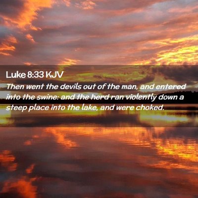 Luke 8:33 KJV Free Bible Images