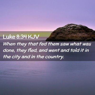 Luke 8:34 KJV Free Bible Images