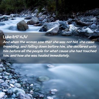 Luke 8:47 KJV Free Bible Images