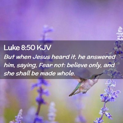 Luke 8:50 KJV Free Bible Images