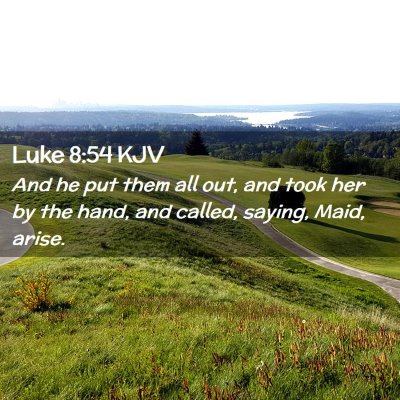 Luke 8:54 KJV Free Bible Images