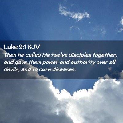 Luke 9:1 KJV Free Bible Images