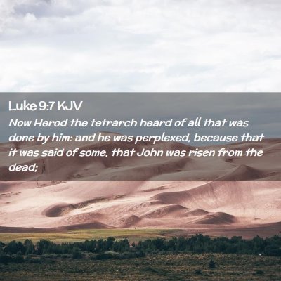 Luke 9:7 KJV Free Bible Images