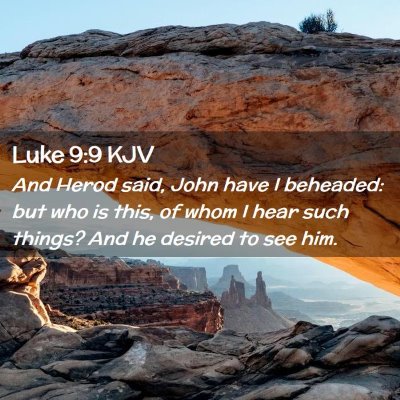 Luke 9:9 KJV Free Bible Images