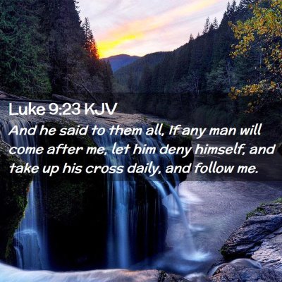 Luke 9:23 KJV Free Bible Images