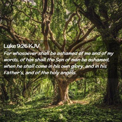 Luke 9:26 KJV Free Bible Images