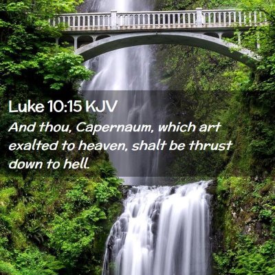 Luke 10:15 KJV Free Bible Images