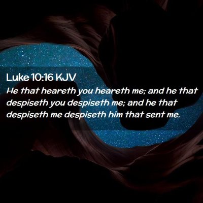 Luke 10:16 KJV Free Bible Images