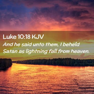 Luke 10:18 KJV Free Bible Images