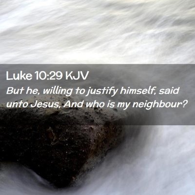 Luke 10:29 KJV Free Bible Images