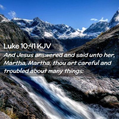 Luke 10:41 KJV Free Bible Images