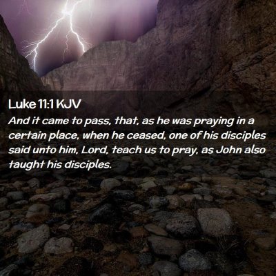 Luke 11:1 KJV Free Bible Images