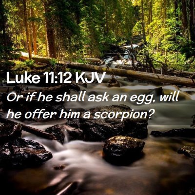 Luke 11:12 KJV Free Bible Images